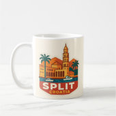 Split Kroatië Kleurrijke Mok (Links)