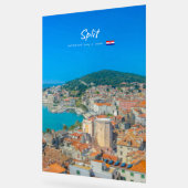 Split, Kroatië - Kuststad Acryl Bord (Hoek)
