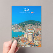Split, Kroatië - Kuststad Acryl Uitnodigingen (Insitu (Draagbaar))