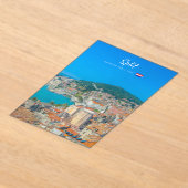 Split, Kroatië - Kuststad Acryl Uitnodigingen (Laagn)