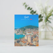 Split, Kroatië - Kuststad Briefkaart (Staand voorkant)
