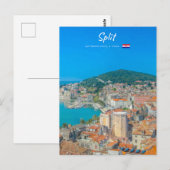 Split, Kroatië - Kuststad Briefkaart (Voorkant / Achterkant)