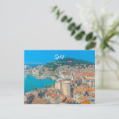 Split, Kroatië - Kuststad Briefkaart (Staand voorkant)
