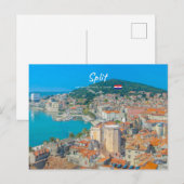 Split, Kroatië - Kuststad Briefkaart (Voorkant / Achterkant)