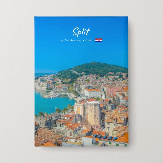 Split, Kroatië - Kuststad Button (Voorkant)