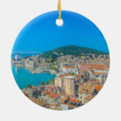 Split, Kroatië - Kuststad Keramisch Ornament (Achterkant)