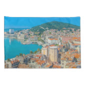 Split, Kroatië - Kuststad Kussensloop (Achterkant-Rechts)