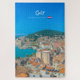 Split, Kroatië - Kuststad Legpuzzel
