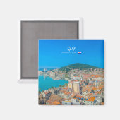 Split, Kroatië - Kuststad Magneet (Voorkant / Achterkant)