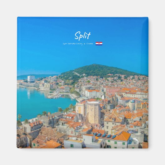 Split, Kroatië - Kuststad Magneet (Voorkant)