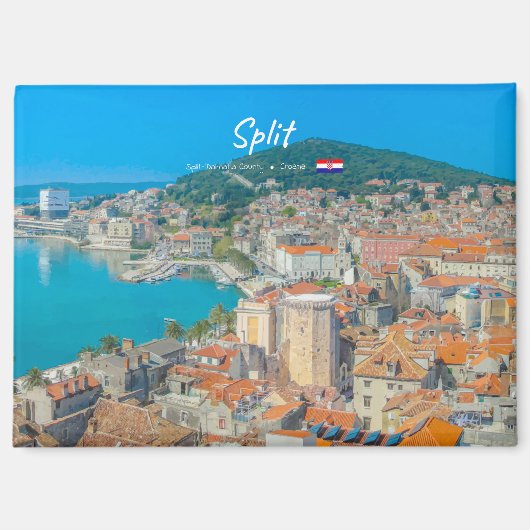 Split, Kroatië - Kuststad Magneet (Voorkant)
