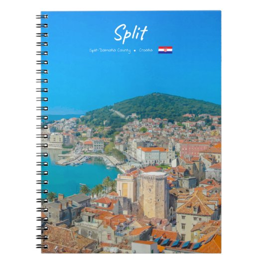 Split, Kroatië - Kuststad Notitieboek (Voorkant)