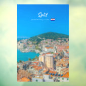 Split, Kroatië - Kuststad Raamsticker (Vel 3)
