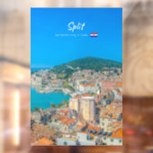 Split, Kroatië - Kuststad Raamsticker (Vel 2)