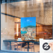 Split, Kroatië - Kuststad Raamsticker (Cafe Raam)