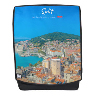 Split, Kroatië - Kuststad Rugtassen