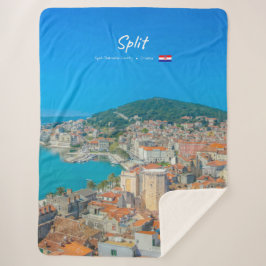 Split, Kroatië - Kuststad Sherpa Deken
