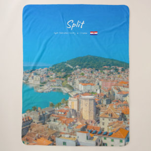 Split, Kroatië - Kuststad Sherpa Deken