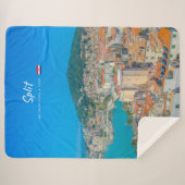 Split, Kroatië - Kuststad Sherpa Deken (Voorkant (horizontaal))