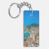 Split, Kroatië - Kuststad Slank Sleutelhanger (Voorkant Links)