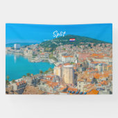 Split, Kroatië - Kuststad Spandoek (Horizontaal)