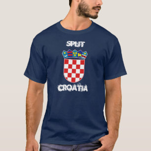 Split, Kroatië met wapenmantel T-shirt