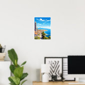 Split Kroatië Reizen illustratie Poster (Thuiskantoor)