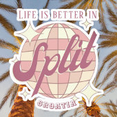 Split Kroatië Retro feestdag Sticker