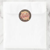 Split Kroatië Retro  Partij Ronde Sticker (Tas)