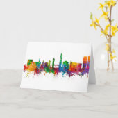 Split Kroatië Skyline Kaart (Gele Bloem)