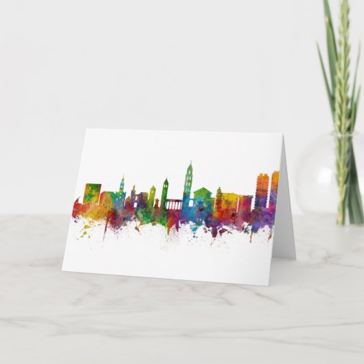 Split Kroatië Skyline Kaart (Voorkant)