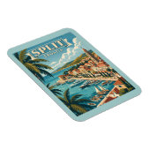 Split Kroatië Vintage Reis Magneet (Rechterzijde)