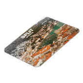Split Kroatië Vintage Reistekening Magneet (Linkerzijde)