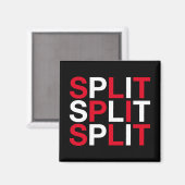 SPLIT Kroatische vlag Magneet (Voorkant / Achterkant)