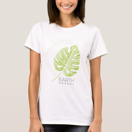 Split-leaf Philodendron Illustratie T-shirt (Voorkant)