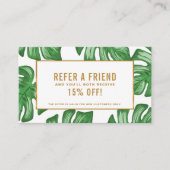 Split Leaf Philodendron Tropical Reference Card Aanbevelingskaartje (Voorkant)