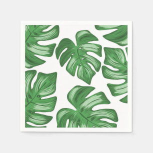 Split Leaf Philodendron Tropisch Papier servetten