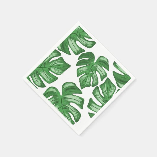 Split Leaf Philodendron Tropisch Papier servetten (Hoek)
