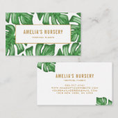 Split Leaf Philodendron Tropisch Visitekaartje (Voorkant / Achterkant)