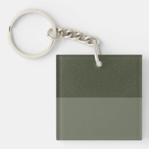 Split-Level Moss Groene Acryl Sleutelhanger – Cust