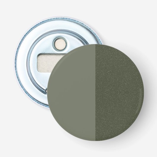 Split mos groen aangepaste knop flesopener button flesopener (Voorkant)