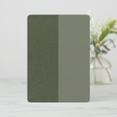 Split Mos Groen Modern Save The Date – Aanpassen (Staand voorkant)