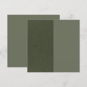 Split Mos Groene Plat Bedankkaart – Aanpassen (Voorkant / Achterkant)