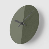 Split mos groene wandklok – Minimal Design (Hoek)