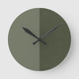 Split mos groene wandklok – Minimal Design