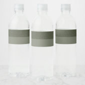 Split mos groene waterfles etiketten – Aanpassen (Flessen)