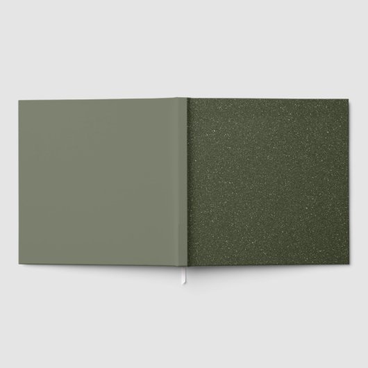 Split Mosgroen Folie Guestbook – Op maat Gastenboek (Volledig)