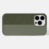 Split Mosgroene iPhone 14 Pro Max Hoes (Aangepast) Hoesje (Achterkant horizontaal)