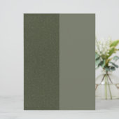Split Moss Green Aangepaste Uitnodiging (Staand voorkant)