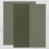 Split Moss Green Aangepaste Uitnodiging (Voorkant / Achterkant)